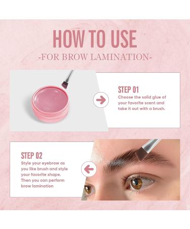 PERMANIA Lash Lift Balm Glue - 0.35oz/10g Strong Viscosity Adhesive for Lash Perm Kit (Rose) - Buy Online on GoSupps.com