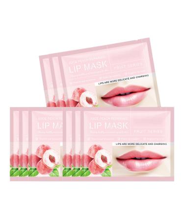 Felico Lip Mask 30PCS Collagen Care Gel Pads for Moisturizing Reducing Chapped Smoothing Fine Lines Remove Dead Skin Moisture Essence Make Your Dry Lips Attractive Sexy Peach