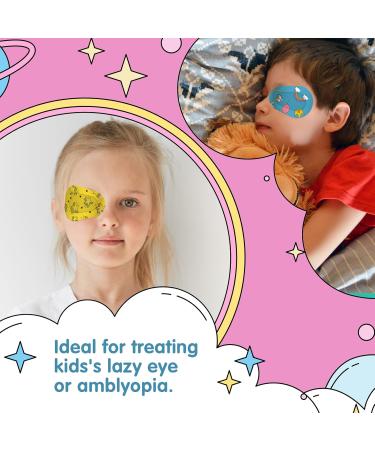 120pcs Kids Adhesion Eye Patches - Cartoon Breathable Cotton Bandages for Amblyopia & Cross Eye - International Shipping - Buy Online on GoSupps.com