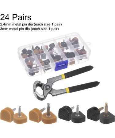 HARFINGTON High Heel Replacement Tips - 24 Pairs U Shaped Inserts & Stiletto Pliers for Women - Perfect Shoe Heel Repair Solutions - Buy Online on GoSupps.com