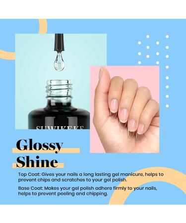6 in 1 Gel Nail Glue | Super Strong UV Gel X Nail Glue for Nail Tips with Top Coat - Buy Online on GoSupps.com