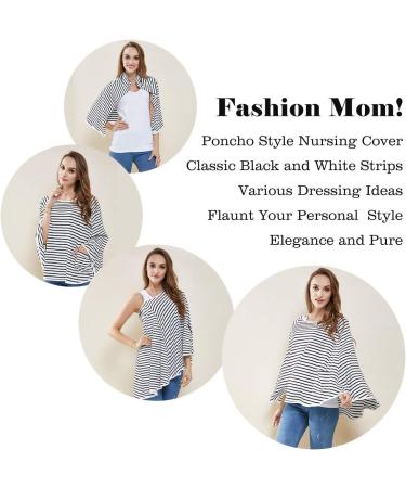Baby Nursing Cover & Poncho- 360 Privacy Breastfeeding Protection | Multi-Use Cart & Stroller Cover | Baby Car Seat Canopy & Shower Gift for Boy/Girl - Buy Online on GoSupps.com