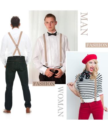 Yuffqopc Men's Braces - Narrow & Wide Styles | Stylish Black Braces for Men & Women - International Shipping Available - Buy Online on GoSupps.com