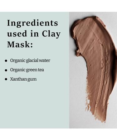 YOUVA Glacial Mud Clay Mask | Purifying & Detoxifying Facial Mask with Green Tea Seaweed & Hydration for Brighter Skin - Shop Internationally - Buy Online on GoSupps.com