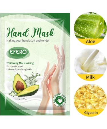 3Pcs Hand Moisturiser Gloves with Avocado Extract | Intense Hydration for Dry, Aging, and Cracked Hands | Whitening and Anti-Aging Hand Mask for Smooth, Nourished Skin - Buy Online on GoSupps.com