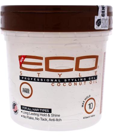 Eco Styler Coconut Oil Styling Gel 16oz - Moisturizing Hair Gel (Pack of 1) - Buy Online on GoSupps.com