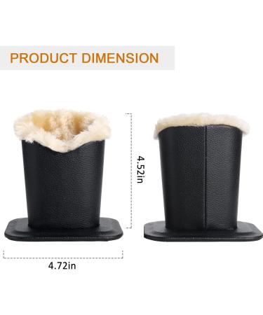 Bivisen Eyeglass Holder Case | Modern Velvet Plush PU Leather - Black & Burgundy - Stylish & Durable Organizer for Glasses - Buy Online on GoSupps.com