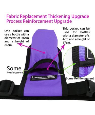 Violet Massage Bottle Bag - Ideal Massage Oil & Lotion Holster for Therapists - International Shipping Available - Buy Online on GoSupps.com