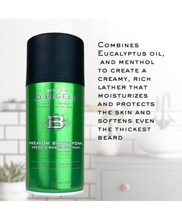 C.O. Bigelow Premium Shave Foam for Men | Eucalyptus Oil & Menthol | 10.5 oz - International Shipping Available - Buy Online on GoSupps.com
