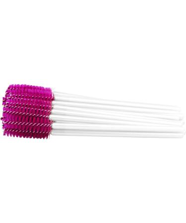 Profico Eyelash Brush Set - 50 Disposable Brushes for Mascara & Eyelash Extensions - White & Dark Pink - Buy Online on GoSupps.com