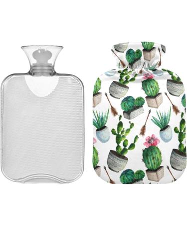 Buy Cactus Succulent Hot Water Bottle | 2L Heating Bottle for Pain Relief & Therapy | Ideal Hand & Feet Warmer - Buy Online on GoSupps.com