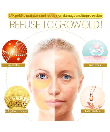 RABIOTA 24K Gold Under Eye Mask 30 Pairs - Collagen Eye Patches for Firming, Moisturizing, and Dark Circles - Yellow Eye Gel Pads - Buy Online on GoSupps.com