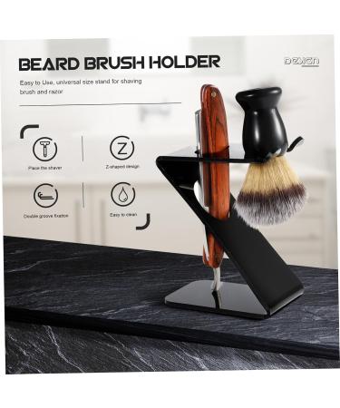 Doitool Acrylic Shaving Brush Stand & Bracket - Vintage Razor Holder for Men | International Shipping - Buy Online on GoSupps.com