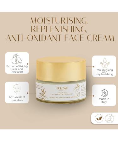BIOKOSMO - italian roots - Nourishing Anti-Oxidating Face Cream. Extract of Prickly Pear and Sicilian Avocado. 50 ml. 100% Made in Italy - Buy Online on GoSupps.com