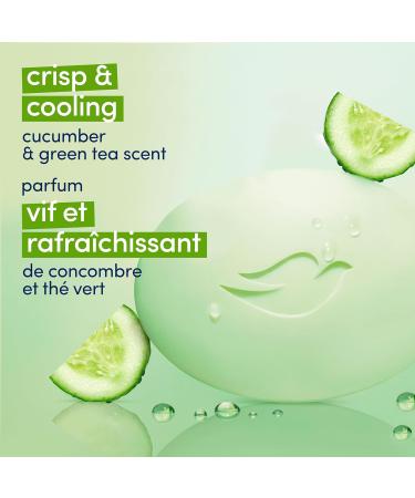 Dove Skin Care Beauty Bar For Softer Skin Cucumber and Green Tea More Moisturizing Than Bar Soap 106 g 6 count cool moisture - Buy Online on GoSupps.com