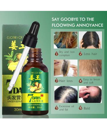 Ginger Hair Growth Serum - Stop Hair Loss & Thinning Treatment - 30ML - For Women & Men - Buy Online on GoSupps.com