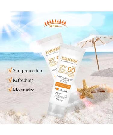 40 Ml Sun Cream SPF50++ Moisturizing Sun Milk Face and Neck Whole Body Protection Against UV Rays Sun Screen Block Moisturizing and Whitening - Buy Online on GoSupps.com