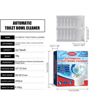 Automatic Toilet Bowl Cleaner Tablets - Toilet Tank Bleach Tablets for Toilet Cleaning and Deodorization Household Toilet Cleaners with Easy - Buy Online on GoSupps.com