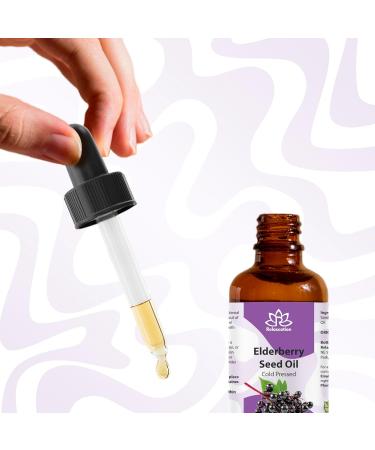 Relaxcation Elderberry Seed Oil Cold Pressed Unrefined Carrier Oil for Face Hair Nails & Body | Lightweight Botanical Extract for Travel Glow Blends & Skin Care (4 oz) 4 Fl Oz (Pack of 1) - Buy Online on GoSupps.com