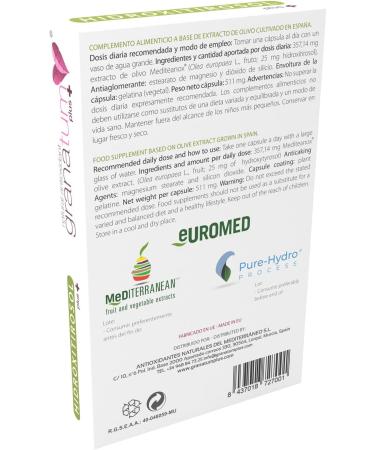 Granatum Plus & Hydroxytyrosol Plus - Mediteanox Olive Extract Dietary Supplement (4 Boxes 60 Capsules) - Shop Internationally - Buy Online on GoSupps.com