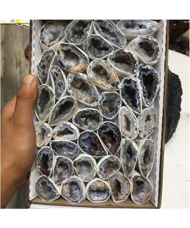 Natural Crystal Rough Natural Rough Small Agate Quartz Geodes for Gifts 2pcs - Buy Online on GoSupps.com
