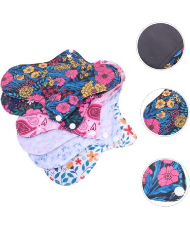 Hemoton 6pcs Washable Menstrual Pads Set | Reusable Period Pads for Women | Durable Mama Cloth | Eco-Friendly Menstrual Hygiene Accessories - Buy Online on GoSupps.com