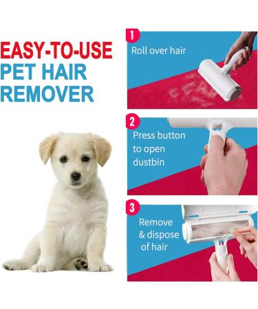 UBUL Pet Hair Remover Roller - Self-Cleaning Base - Eco-Friendly Portable Solution for Furniture - Dark Red - Buy Online on GoSupps.com