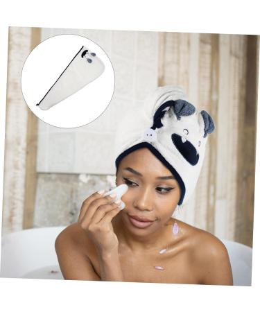 MAGICLULU 3 Pcs Coral Fleece Dry Hair Hat Women's White Quick Dry Turban Hat - Buy Online on GoSupps.com