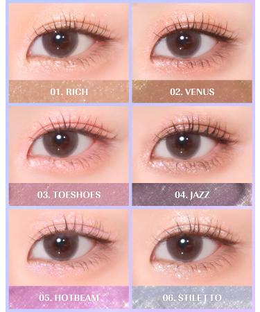 AMTS True Beauty Makeup Liquid Glitter Eyeshadow - Vegan Korean Eye Glitter | Shimmer Eyeshadow Highlighter - Kbeauty KDrama 02 Venus - Buy Online on GoSupps.com