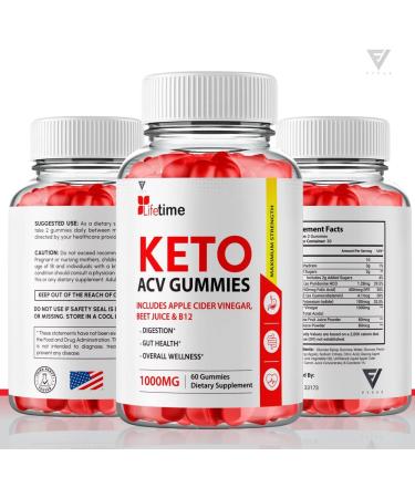 Lifetime Keto Plus ACV Gummies - Appetite Suppressant and Fat Burner (2 Pack, 120 Gummies) - Buy Online on GoSupps.com
