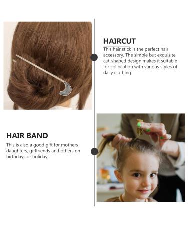 Frcolor 2pcs Vintage Hair Forks - U-Shaped Metal Hairpins for French Style Updos & Retro Chignons - Perfect for Women & Girls - Buy Online on GoSupps.com