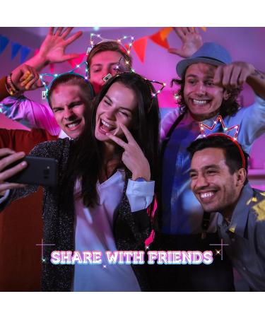 Jerify 100 Pcs LED Cat Ears Headband Bulk - Light Up Hairbands for Women Girls - Colorful Luminous Glow Headbands for Christmas Birthday Party Supplies - Buy Online on GoSupps.com