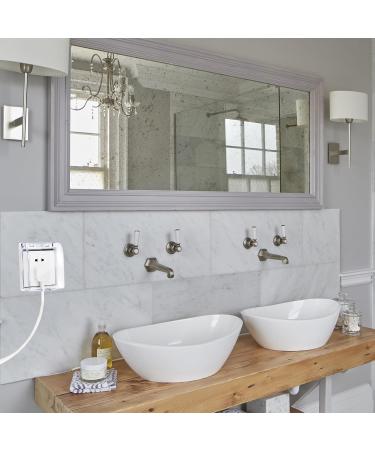 Sipiris Self-Adhesive Socket Cover - 86 Wall Switch Splash Protection Box (4 Pack) | Waterproof Socket Safety Cover for Home & International Use - Buy Online on GoSupps.com