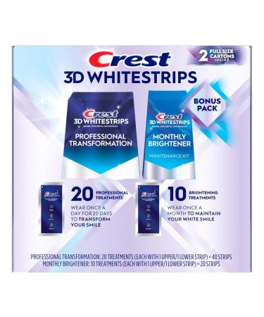 Crest 3D Whitestrips 40 + 20 Strips