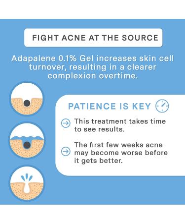 Curist Adapalene 0.1% Acne Free Gel 90-Day Supply - 45g XL Tube - Topical Retinoid Acne Medicine - Clear Whiteheads, Blackheads & Pores - Face Treatment - Buy Online on GoSupps.com