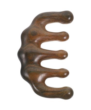 Nolitoy massage comb made of wood-Breistzahn-headscarf massage device-wood brush-Shampoo head skin massage device-wet and dry scalp brush-against dandruff