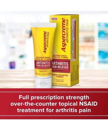 Aspercreme Arthritis Pain Relief Gel 100g - Prescription Strength Non-Steroidal Anti-Inflammatory - Buy Online on GoSupps.com