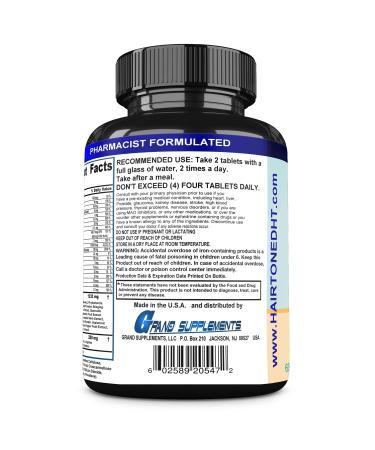 HAIRTONE DHT Blocker - Hair Strengthening Formula with Biotin & Vitamins for Thinning Hair | 30 Day Supply - Buy Online on GoSupps.com