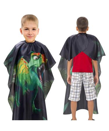 Faletony Kids Haircut Cloak - Waterproof Hairdresser Cape with Adjustable Snap Lock & Dinosaur Design for Salon & Home Use - Buy Online on GoSupps.com