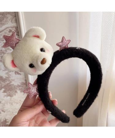 amangul Cute Stuffed Bear Shape Hairband Women Spa Wash Face Makeup Skincare Headband for Photography Halloween Hairband(Green) - Buy Online on GoSupps.com