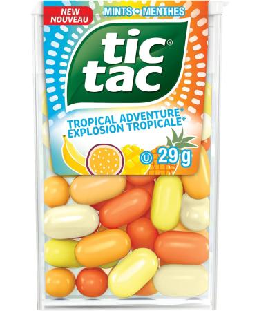 TIC TAC Mints Tropical Adventure Mint Candy 29g Singles 12 Count Bulk Candy Mints Tropical Adventure 12 count - Buy Online on GoSupps.com