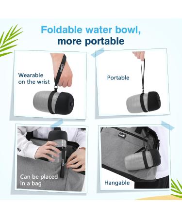 Pecute 500ml Dog Drinking Bottle - Portable Silicone Water Bottle with Foldable Bowl - Ideal for On-the-Go Pets - Buy Online on GoSupps.com