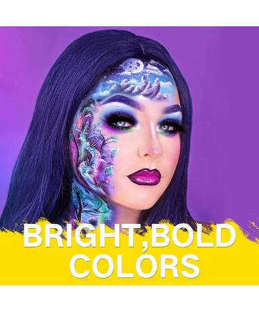 MEICOLY Neon Green Face Paint - Water Activated Glow in the Dark Washable & Non-Toxic Body Paint (1.05oz) - Perfect for Festivals & Parties - Buy Online on GoSupps.com