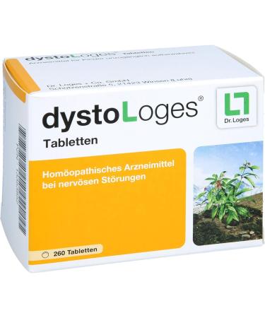 dystoLoges - Homeopathic Medicine for Nervous Disorders - 260 Tablets | International Shipping Available - Buy Online on GoSupps.com