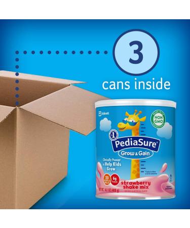 PediaSure Grow & Gain Strawberry - 24 Servings | Nutritional Supplements for Kids - Buy Online on GoSupps.com