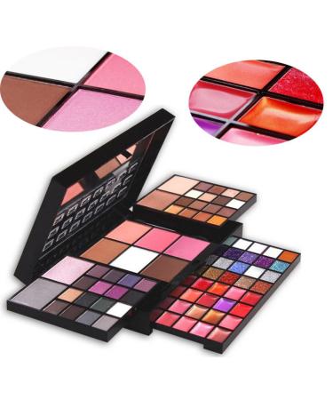 PhantomSky 74 Colors Eyeshadow Palette - Complete Makeup Kit with Lip Gloss Concealer Powder & Blush for Professionals & Daily Use - Buy Internationally - Buy Online on GoSupps.com