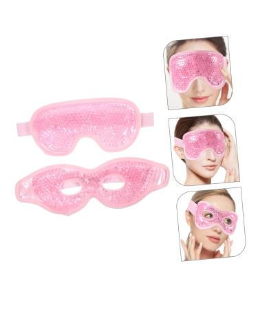 Hoement 2 Packs Eye Cold Spot Ice Eye Mask Cold Sleep Mask Ice Eye Patches Puffy Eyes Reduce Mask Reusable Eye Pads Ice Gel Eye Mask Hot Eye Masks Pink PVC - Buy Online on GoSupps.com