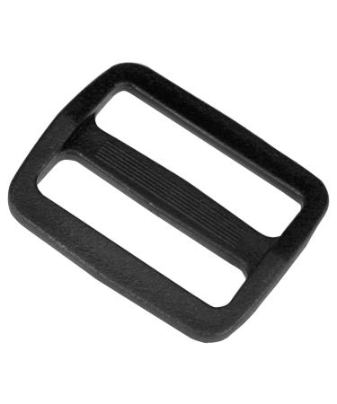 Strapworks Black Plastic Wide Mouth Tri-Glide Slide  for Bag Straps, Rifle Slings, Dog Collars  1.5 Inch, 2 Pack
