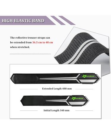 Rockbros Reflector Tapes Reflective Trousers - Velcro Fastener for Outdoor Jogging Cycling & Hiking | Black & Silver Size - Buy Online on GoSupps.com