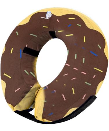 Ducomi Inflatable Hinges for Dogs & Cats - XS Brown Donuts for Surgery Recovery | Prevent Scratches & Bites | Enhanced Comfort & Visibility - Buy Online on GoSupps.com
